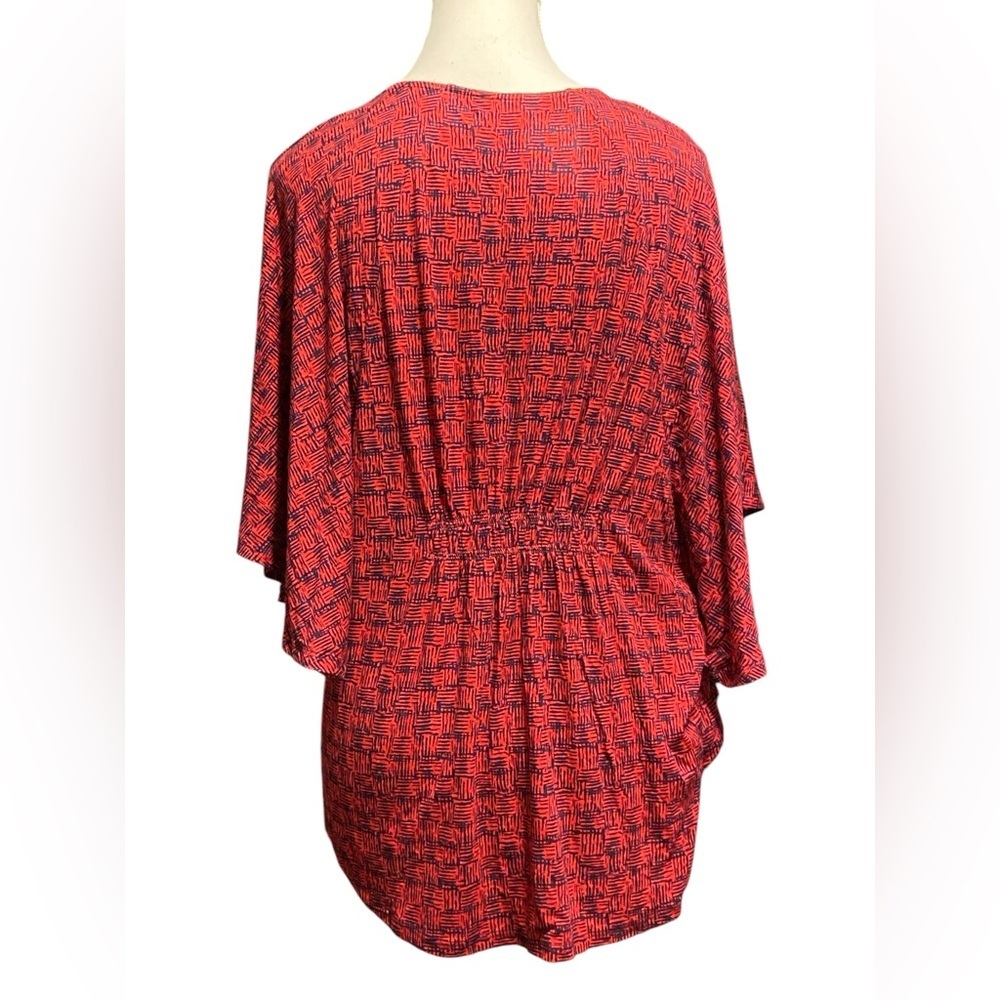 Mossimo Supply Co Red Boxy Tunic with Flutter Sleeves​ - Picture 5 of 7